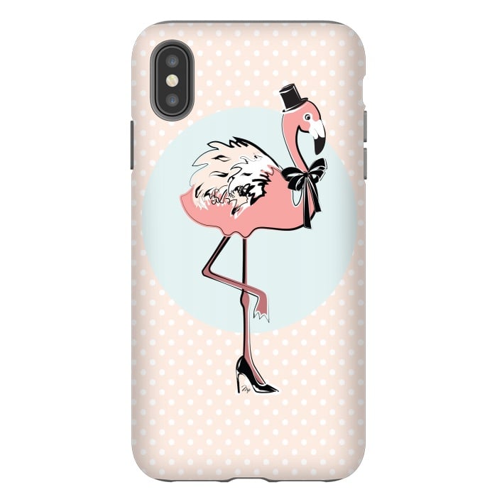 iPhone Xs Max StrongFit Stylish Flamingo by Martina
