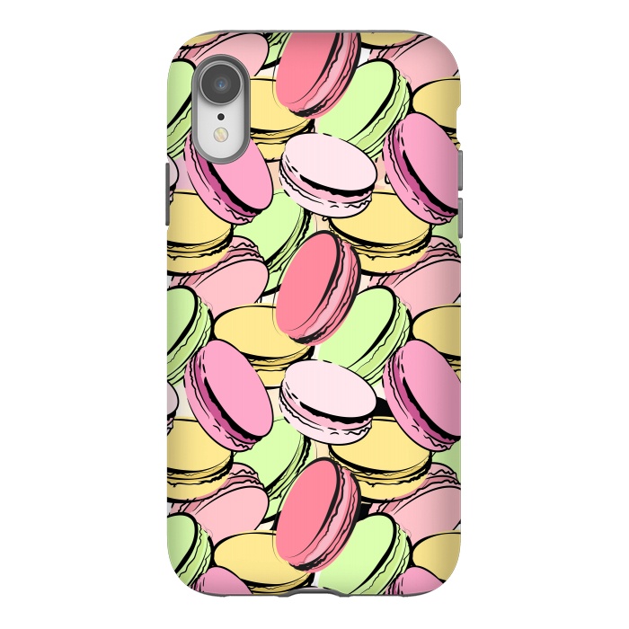iPhone Xr StrongFit Sweet Macarons by Martina