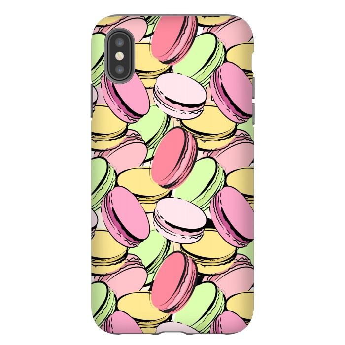 iPhone Xs Max StrongFit Sweet Macarons by Martina