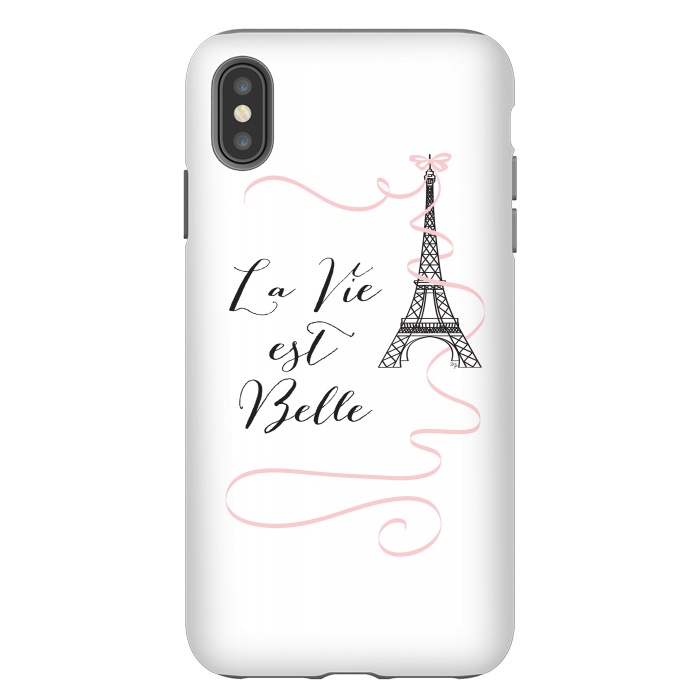 iPhone Xs Max StrongFit Eiffel Tower Quote by Martina