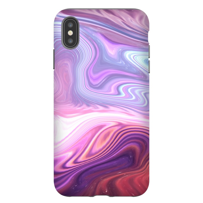 iPhone Xs Max StrongFit Purple Marble by Martina
