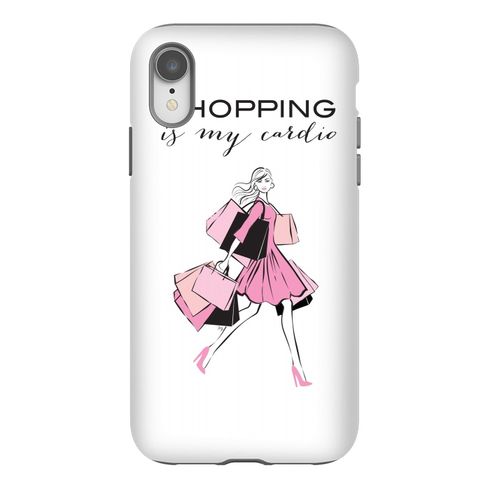 iPhone Xr StrongFit Shopping Girl by Martina