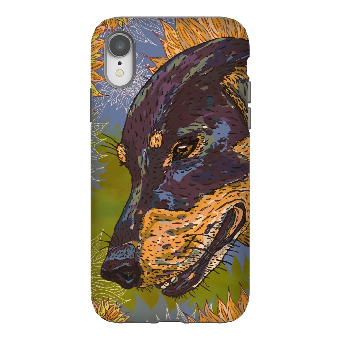 iPhone Xr StrongFit Dachshund by Lotti Brown