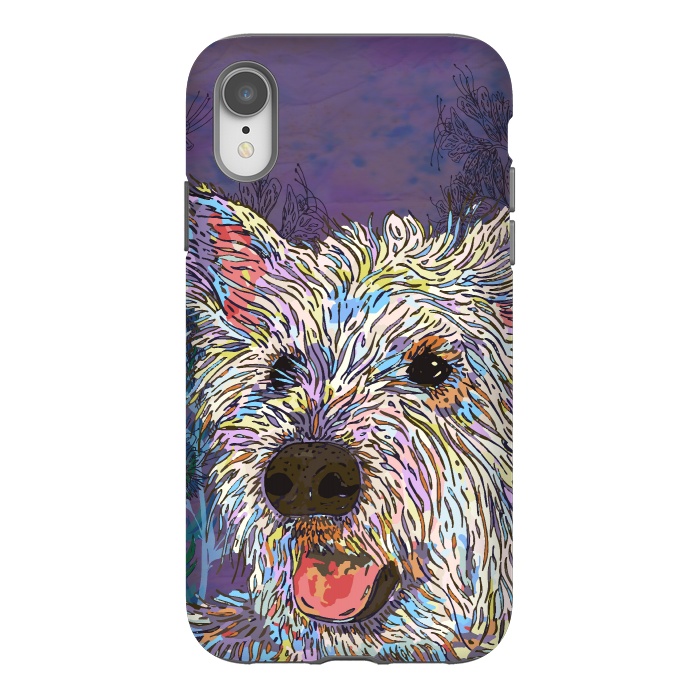 iPhone Xr StrongFit West Highland Terrier (Westie) by Lotti Brown