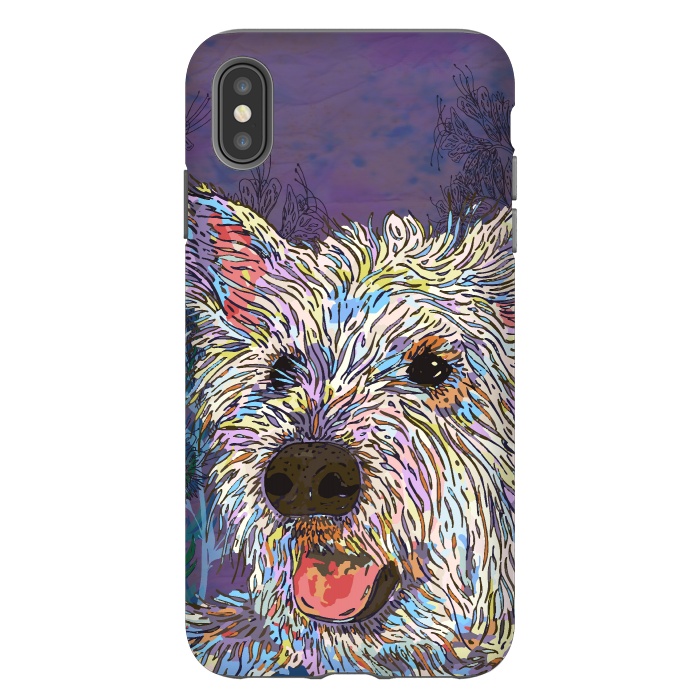 iPhone Xs Max StrongFit West Highland Terrier (Westie) by Lotti Brown