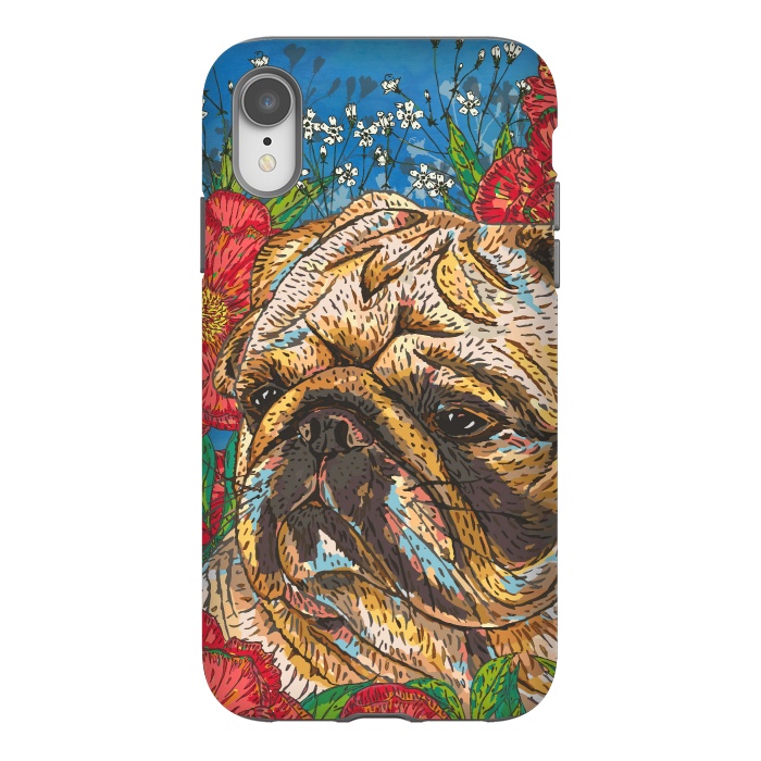 iPhone Xr StrongFit Pug by Lotti Brown