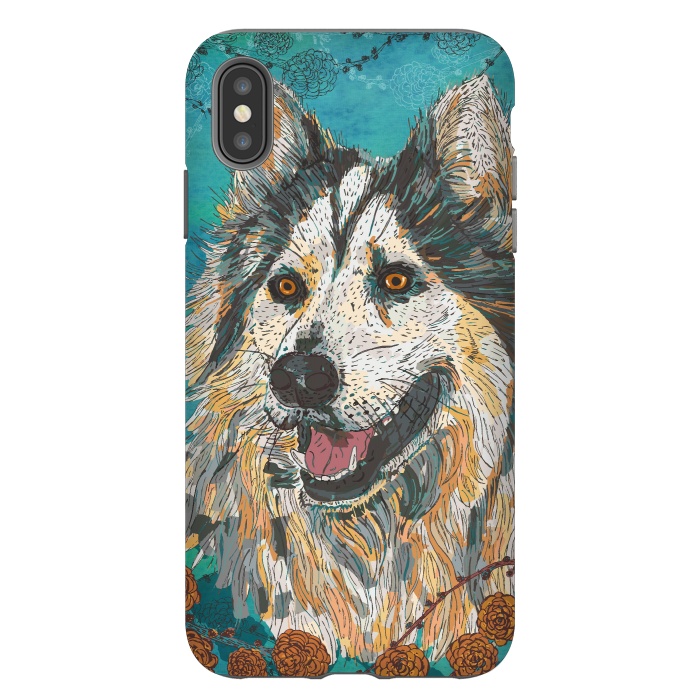 iPhone Xs Max StrongFit Husky by Lotti Brown