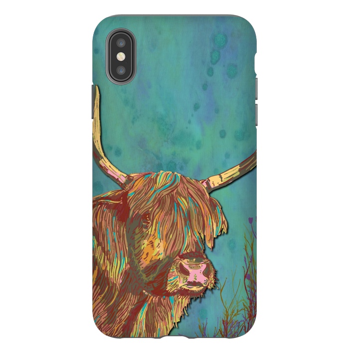iPhone Xs Max StrongFit Highland Cow by Lotti Brown