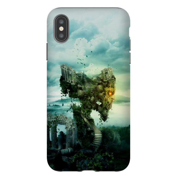 iPhone Xs Max StrongFit SKULL CASTLE III by Riza Peker