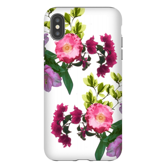 iPhone Xs Max StrongFit Colorful Floral Print by Zala Farah