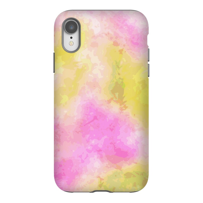 iPhone Xr StrongFit Pink + Yellow Galaxy by Zala Farah
