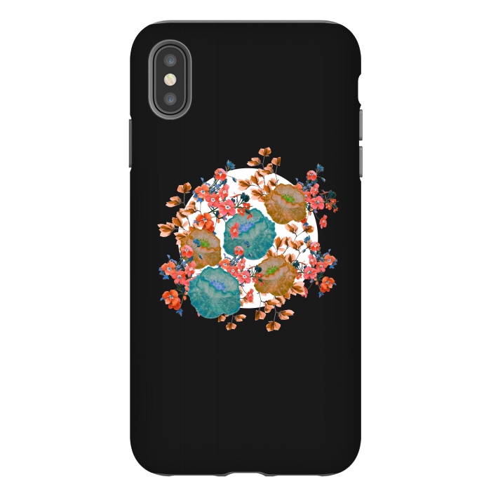 iPhone Xs Max StrongFit Floral Stamp by Zala Farah
