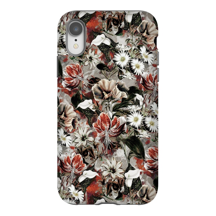 iPhone Xr StrongFit Floral Fall by Riza Peker