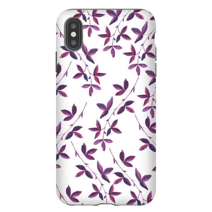 iPhone Xs Max StrongFit Purple Vines by Zala Farah