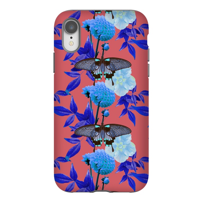 iPhone Xr StrongFit Butterfly Garden by Zala Farah