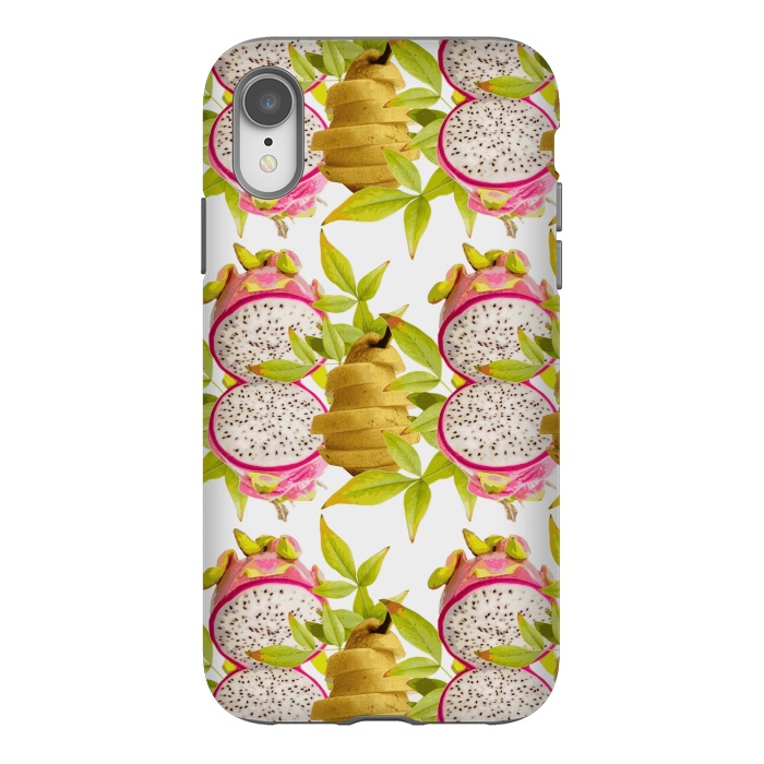 iPhone Xr StrongFit Pear and Dragon Fruit by Zala Farah