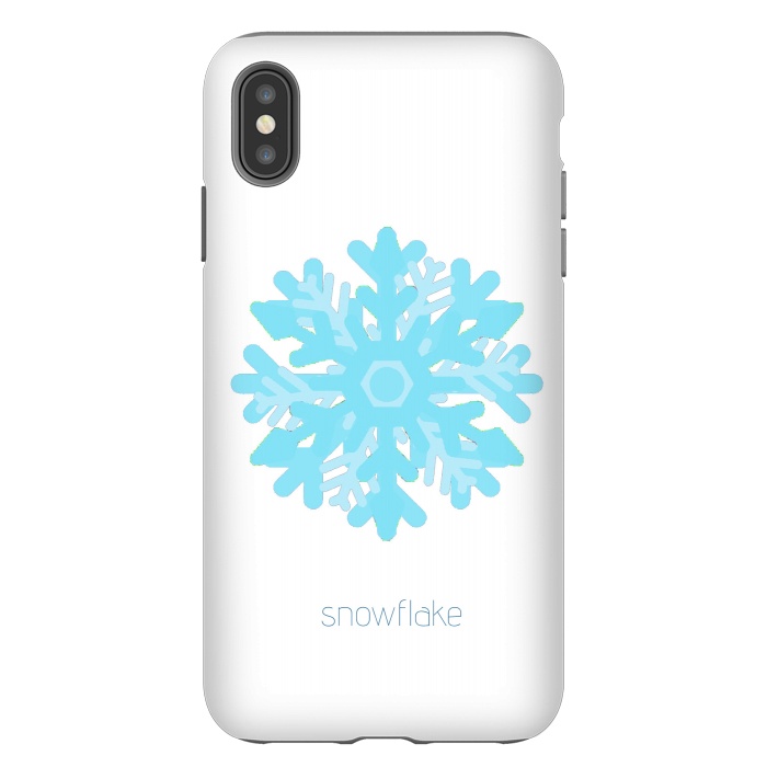 iPhone Xs Max StrongFit Snowflake -light blue by Bettie * Blue