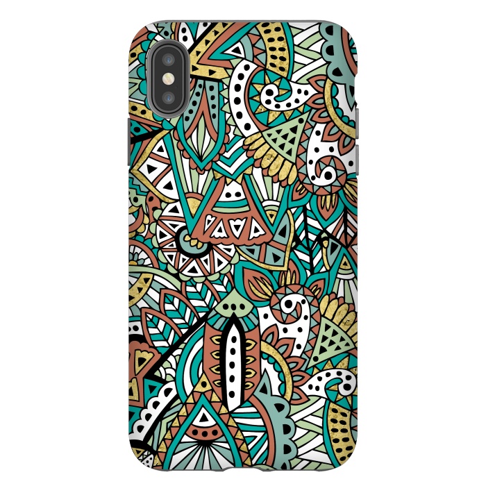 iPhone Xs Max StrongFit African Botanicals by Pom Graphic Design