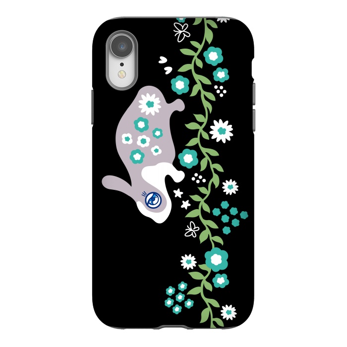 iPhone Xr StrongFit Rabbit in Garden by Michael Cheung