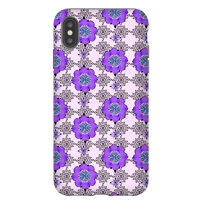 iPhone Xs Max StrongFit Purple Shmurple by Bettie * Blue