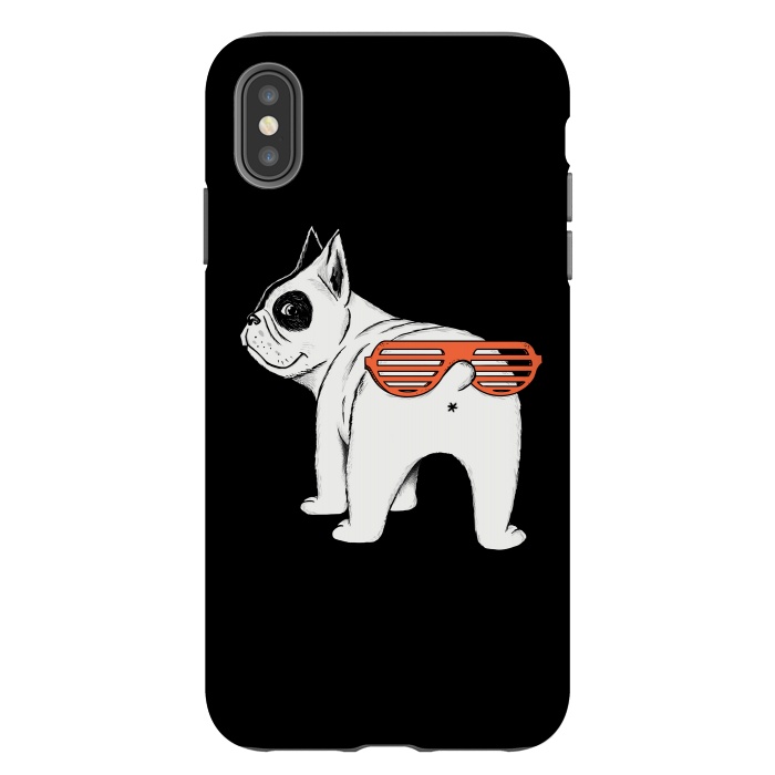iPhone Xs Max StrongFit Dog second face by Coffee Man