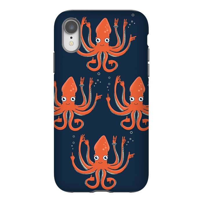 iPhone Xr StrongFit Signals Octopus  by Coffee Man