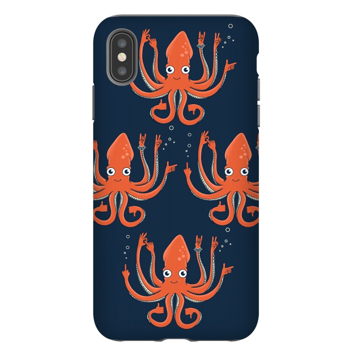 iPhone Xs Max StrongFit Signals Octopus  by Coffee Man
