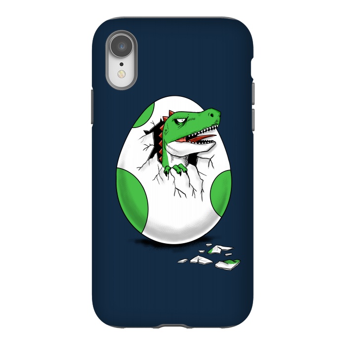 iPhone Xr StrongFit Dinosaur egg by Coffee Man