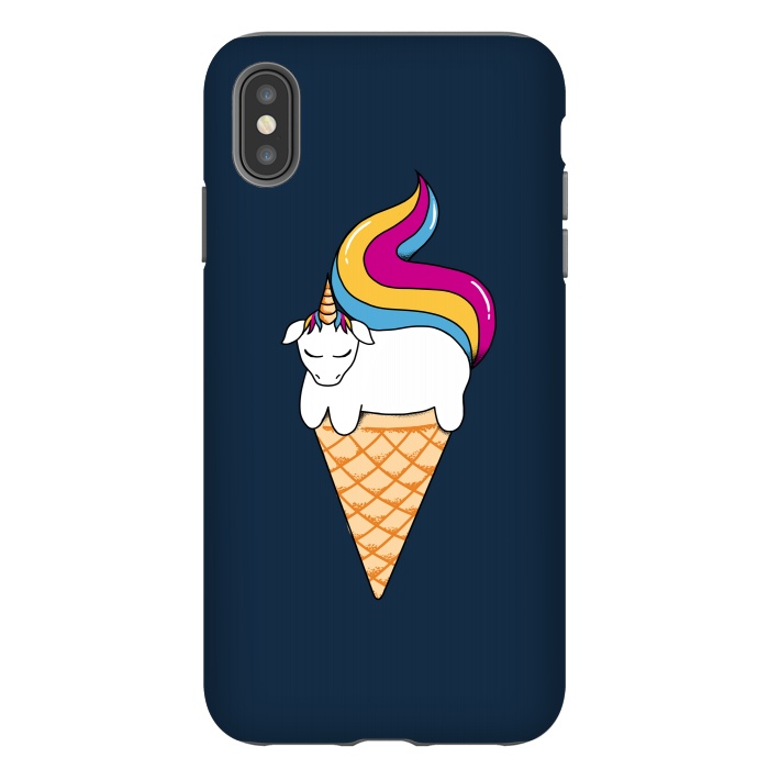 iPhone Xs Max StrongFit uni-cone blue by Coffee Man