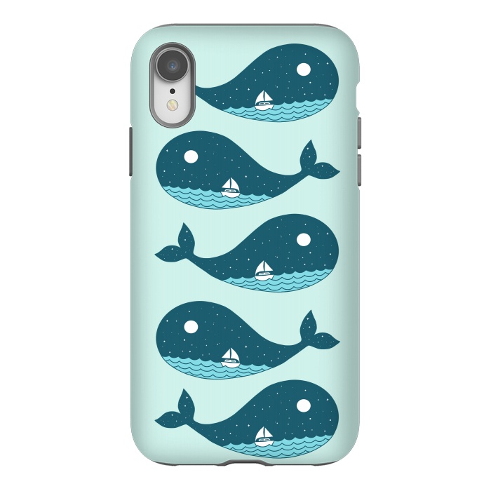 iPhone Xr StrongFit Whale Landscape 2 by Coffee Man