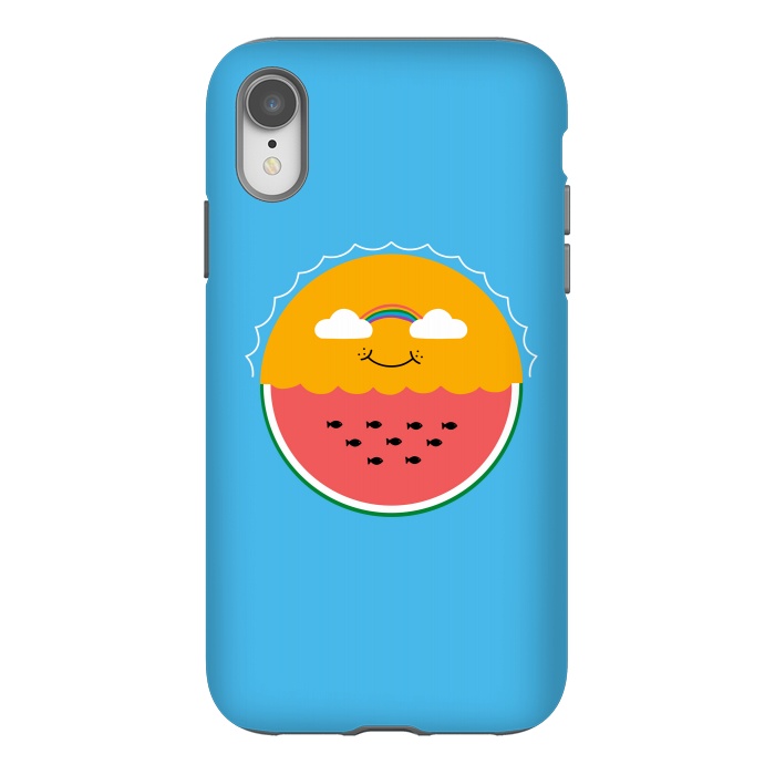 iPhone Xr StrongFit Sun and Watermelon by Coffee Man