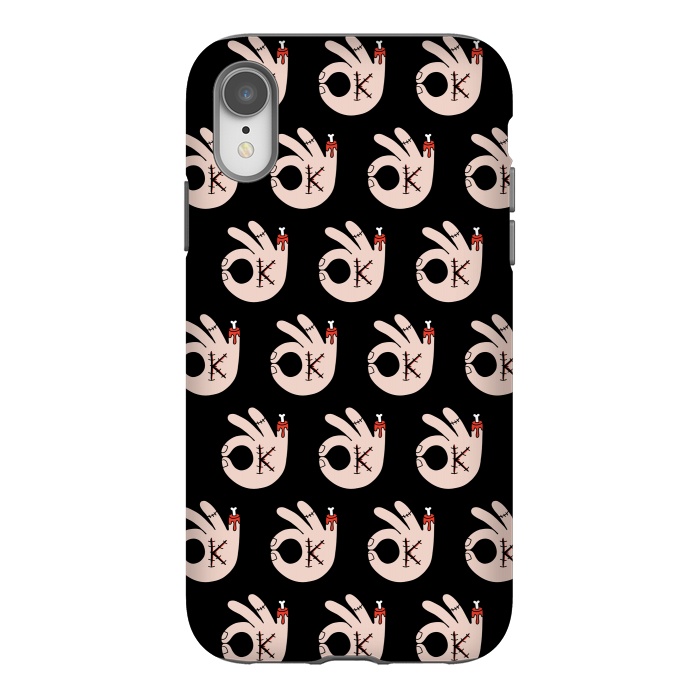 iPhone Xr StrongFit Ok pattern by Coffee Man