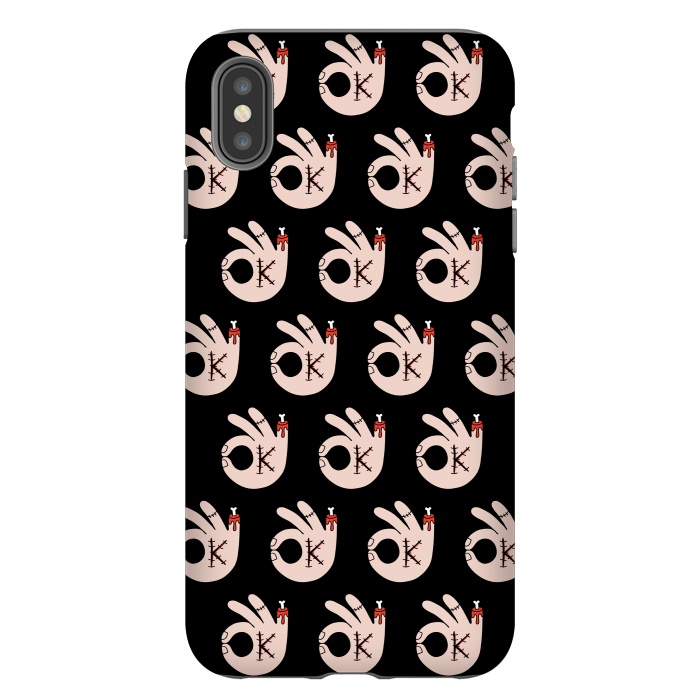 iPhone Xs Max StrongFit Ok pattern by Coffee Man