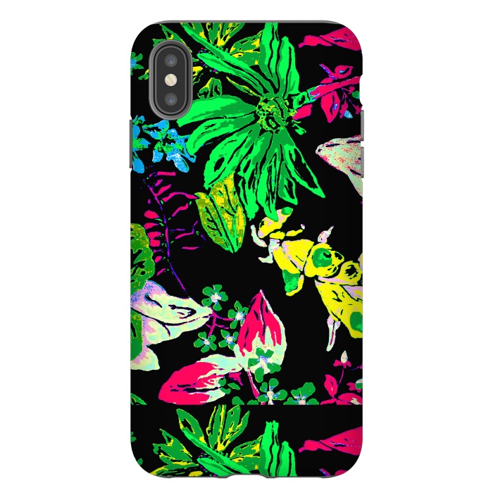 iPhone Xs Max StrongFit Good Garden by Bettie * Blue