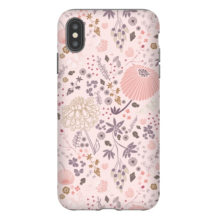 iPhone Xs Max StrongFit Field of Flowers by Paula Ohreen