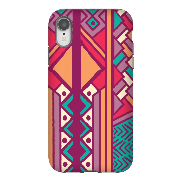 iPhone Xr StrongFit Tribal ethnic geometric pattern 001 by Jelena Obradovic