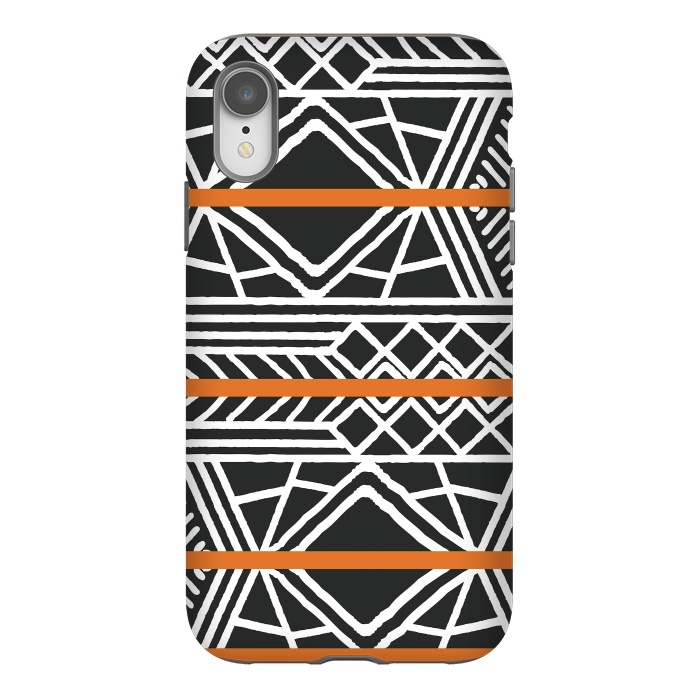 iPhone Xr StrongFit Tribal ethnic geometric pattern 022 by Jelena Obradovic