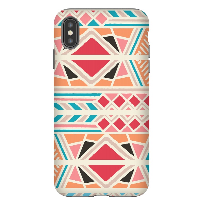 iPhone Xs Max StrongFit Tribal ethnic geometric pattern 025 by Jelena Obradovic