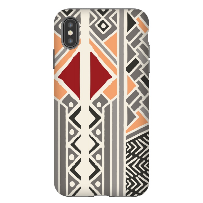 iPhone Xs Max StrongFit Tribal ethnic geometric pattern 034 by Jelena Obradovic