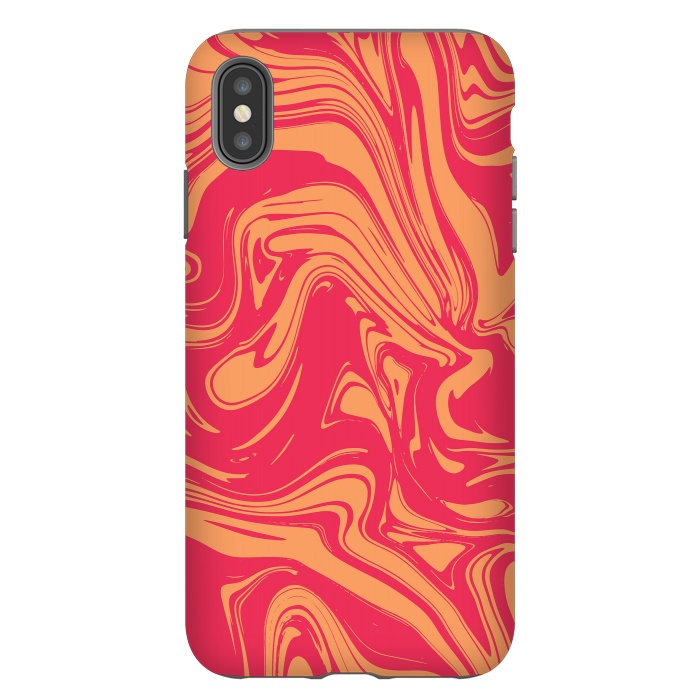 iPhone Xs Max StrongFit Liquid marble texture design 031 by Jelena Obradovic