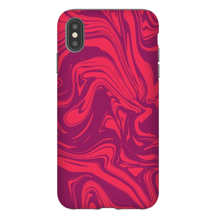 iPhone Xs Max StrongFit Liquid marble texture design 032 by Jelena Obradovic