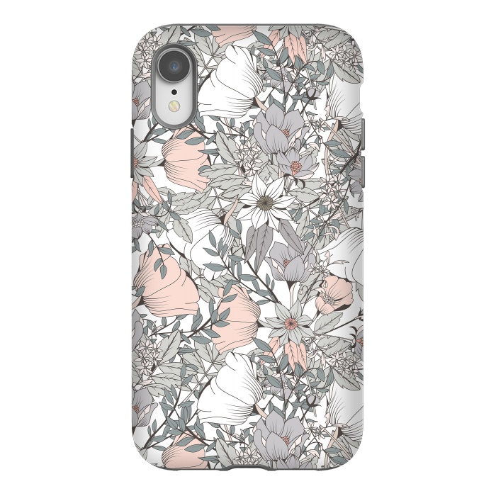 iPhone Xr StrongFit Botanical Pattern 016 by Jelena Obradovic