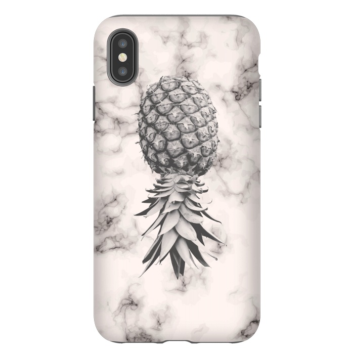 iPhone Xs Max StrongFit Marble Texture Seamless Pattern Pineapple 052 by Jelena Obradovic
