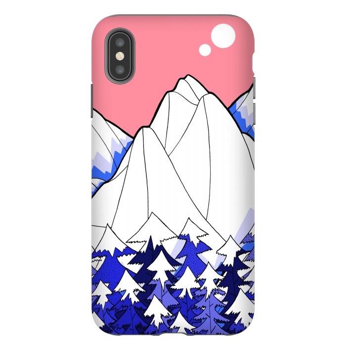 iPhone Xs Max StrongFit The deep blue forests of the mountains by Steve Wade (Swade)