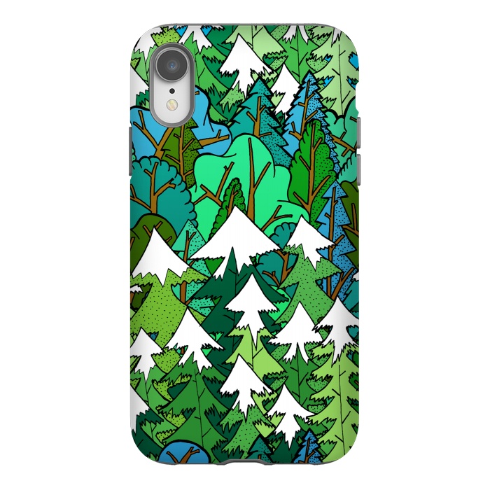 iPhone Xr StrongFit Winter's Forest by Steve Wade (Swade)