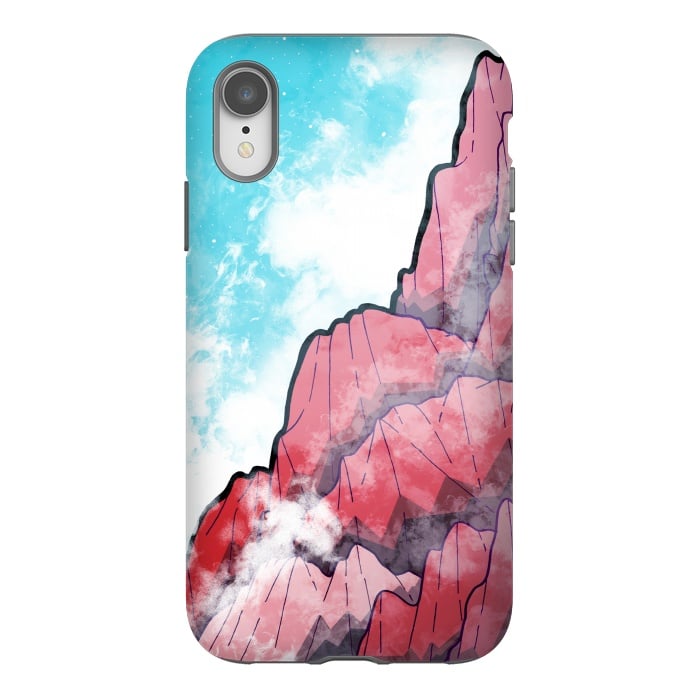 iPhone Xr StrongFit The Misty Mountains by Steve Wade (Swade)