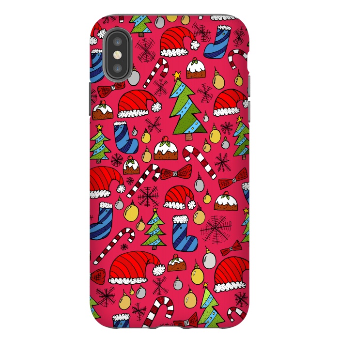 iPhone Xs Max StrongFit The Christmas Pattern by Steve Wade (Swade)
