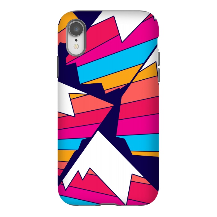 iPhone Xr StrongFit Mountains of many colours by Steve Wade (Swade)