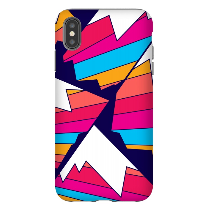 iPhone Xs Max StrongFit Mountains of many colours by Steve Wade (Swade)