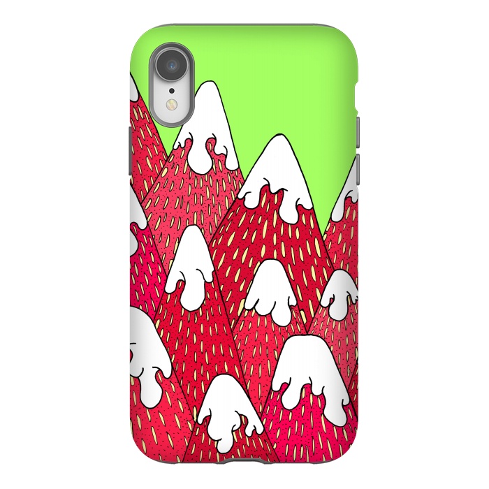 iPhone Xr StrongFit Strawberry Mountains by Steve Wade (Swade)